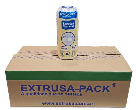 EXPK - SACOLAS PICOTADAS 35 X 45 - CX.12X200UN
