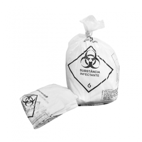 RMPK - SACO HOSPITALAR BRANCO 75 X 105 100 LITROS - PT.100UN